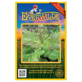 Everwilde Farms - 1000 Prizehead Lettuce Seeds - Gold Vault Jumbo Seed Packet