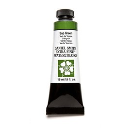 DANIEL SMITH Extra Fine Watercolor 15ml Paint Tube, Sap Green (284600102), 0.5 Fl Oz (Pack of 1)