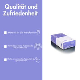 HANSKA 100 Purple Nitrile Disposable Gloves - Powder Free - Disposable - Ambidextrous - Non Sterile - Rubber Base - Suitable for Medical Areas, Food Handling (100, S)