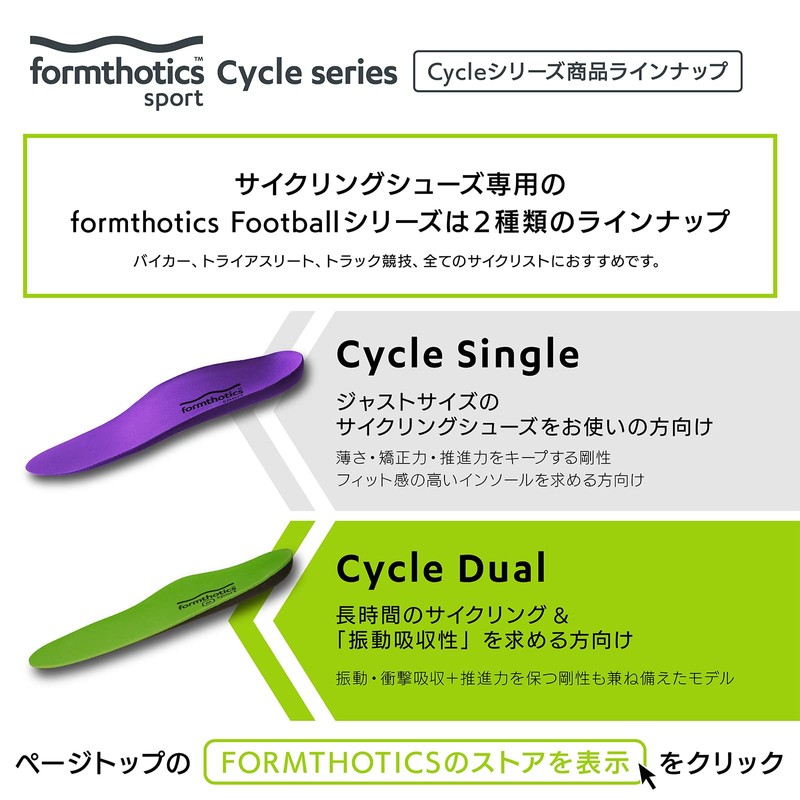 Formthotics Cycling Sports Insoles Ultra Light Shock Absorbing Bicycle Cycle