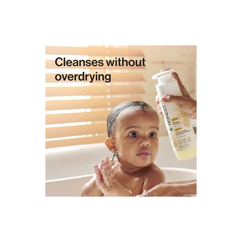Honest Shampoo & Body Wash, Perfectly Gentle Sweet Orange Vanilla,