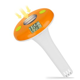 UIUZMAR Pool Salt Tester Floating Pool Thermometer & Salinity Meter for Saltwater Pool Digital Solar Powered Salinity and Temperature Tester for Swimming Pool, Hot Tub, Spa, Hot Spring, Ponds