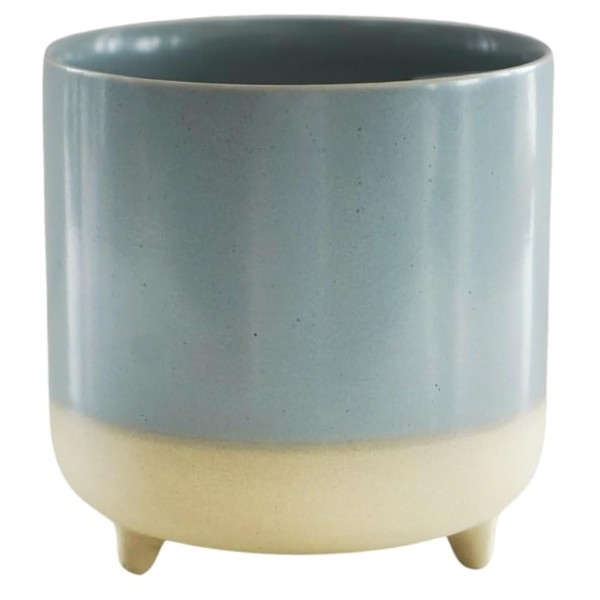 Ivyline Planter, Ceramic, Sky Blue Matte Reactive, H12cm x D12cm