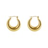 HUGE TOMATO Large Gold Hoop Earrings Big Chunky Gold Earrings