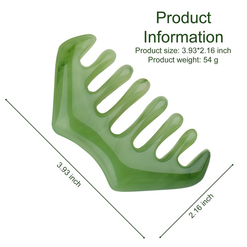 Jaasuee Multi-Functional Handheld Head Massage Tool, Massage Comb, Guasha Scraping