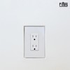 Fittes Flush Drywall Receptacle Mount [Lite]- 2 Gang Cotton White