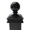 2.5" x 2.5" Aluminium Ball Top Post Cap for Metal