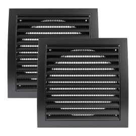 Vent Systems Diameter 150 mm, outer dimensions 190 x 190 mm, 2 pieces, anthracite, ventilation slit cover for dryers, ventilation openings and exhaust pipe, suitable for outdoor use