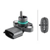 HELLA 6PP 358 152-201 Sensor, Suction Pipe Pressure - 4-Pin