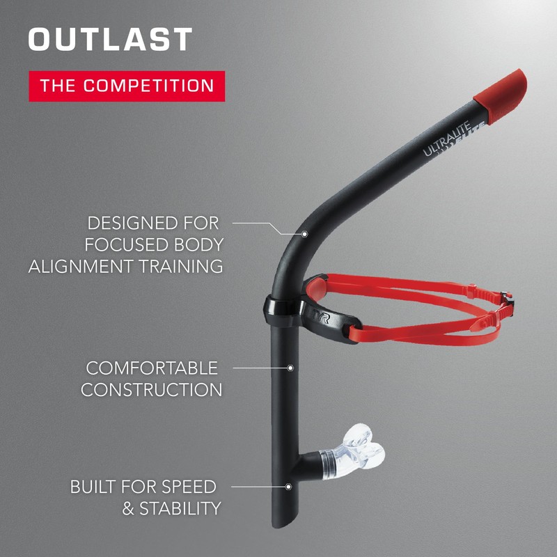 TYR Ultralite Elite Swim Snorkel - Adult Snorkeling Gear for