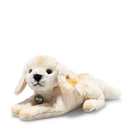 Steiff 076893 Lenny Labrador Cuddly Toy 23 cm Lying Blonde Autumn Blonde