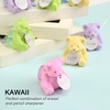 HILAZA 8Pcs Cute Backpack Bear Erasers Desk Pets for Kids,