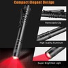 POCKETMAN Red Torch LED Pen Flashlights, Mini, Waterproof Pocket Flashlight