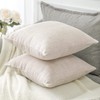 Artscope Cushion Covers Set of 2 Linen Decorative Square Pillowcases