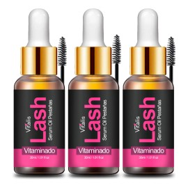 3 Suero Para Crecimiento De Pestañas 100% Natural