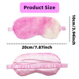 4 Pcs Kids Eye Masks for Sleeping, Sleepover Eye Masks for Girls, Plush Kids Sleep Mask, Soft Blindfold Eye Covers Colourful Eye Mask for Women Girls Kids