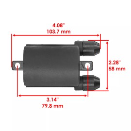 Caltric Set of 2 Ignition Coils for Honda PC800  PC 800  Pacific Coast 800 1989-1998