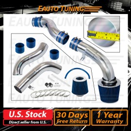 Eauto Tuning Cold Air Intake Kit + BLUE Filter For 03-07 Hyundai Tiburon GT/SE 2.7L V6