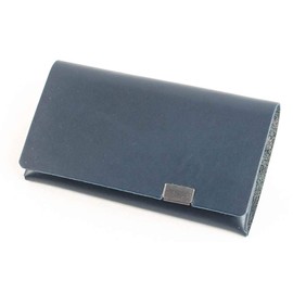 [Place] [Shosa] Aurora Card Case, Navy (Front) x Floral (Inside)