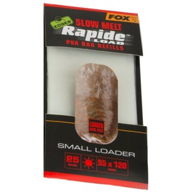 Fox Edges Rapide Refills Slow Melt - PVA Beutel zum Anfüttern, wasserlösliche Taschen für Grundfutter, Futterbeutel zum Angeln, Größe/Packungsinhalt:55x120mm - 25 Stück
