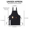 Muulaii Canvas Chef Apron, Cross Back Apron for Men Women