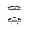 Croydex Rust Free Screw to Wall Two Tier Corner Basket