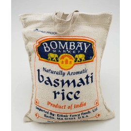 Bombay Market Basmati White Rice - 10 Pound Bag