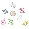 XGNG 120PCS Cute Metal Paper Clips Plane Paperclips Airplane Shaped