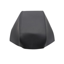 NLQR Leather Armrest Center Console Lid Cover Black Compatible with Ford Focus 2012 2013 2014 2015 2016 2017 2018