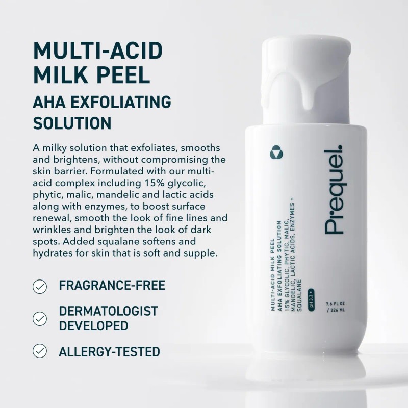 Skin Multi-acid Milk Peel, Solución Exfoliante Profesional.