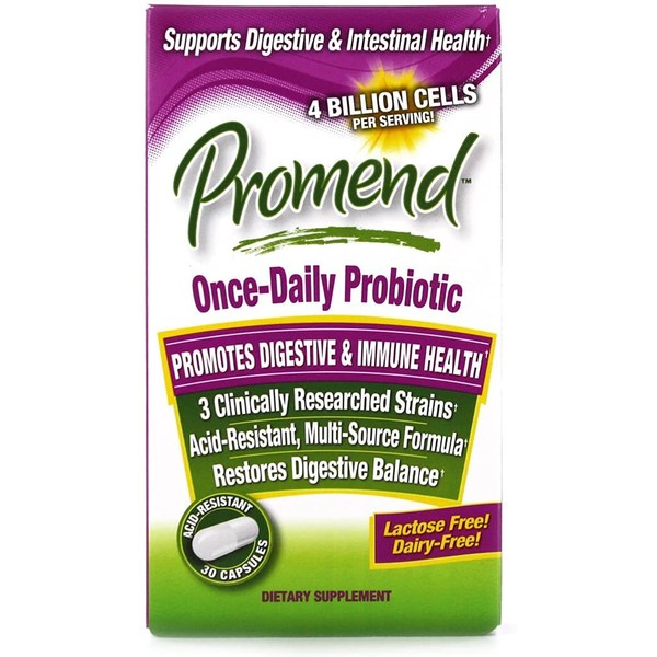 Promend Once-Daily Probiotic Dietary Supplement Capsules 30 ea (Pack of 3)