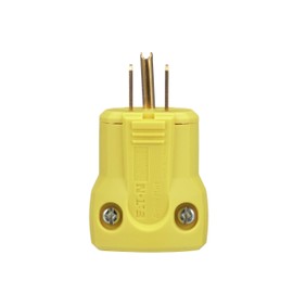 Eaton AH5965Y 15-Amp 125-Volt Heavy Duty Grade Quick Grip Plug, Yellow