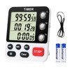 QINFIEY Digital 3 Channels Kitchen Cooking Multiple Timer with Large