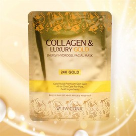 ELM Commerce 24K Gold Mask Pack 5 Sheets Elastic Lifting Collagen Mask Pack
