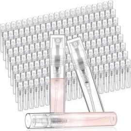 Lainballow 200Pcs 3ml Mini Spray Bottle,Clear Plastic Spray Bottles,Refillable Perfume Atomizer,Fine Mist Perfume Spray Bottle,Empty Portable Sample Containers for Cleaning Travel Essential Oil