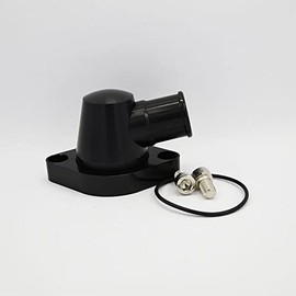 Billet Swivel Thermostat Housings Water NecK Chevy 95° 1.25'' Black