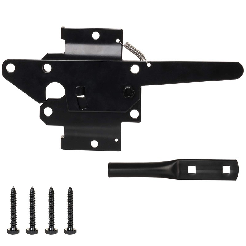 JIAHOO Post Mount Gate Latch for Wooden Fence - Heavy