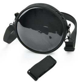 XBERSTAR Portable CD Player Bag Carrying Case for Arafuna CD5189B/for HOTT CD204 Travel Storage Case Portable CD Player TPU Transparent Case (Black Transparent)