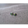 October Birthstone Black Rainbow Fire Opal Filled Confetti Earrings Stainless
