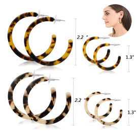 LOYALLOOK Acrylic Earrings Resin Earrings For Women Boho Earrings Fashion Earrings Statement Earrings Drop Earrings Dangle Earrings style 1