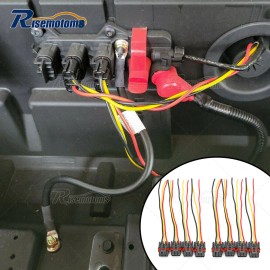 risemotom8 8PCS Pulse Power Plug Connector Pigtail Adapter For Polaris Ranger 1000 XP Crew