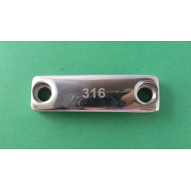 US Stainless 2 Pieces Stainless Steel 316 Webbing Bridge 1" (25mm) Marine Grade