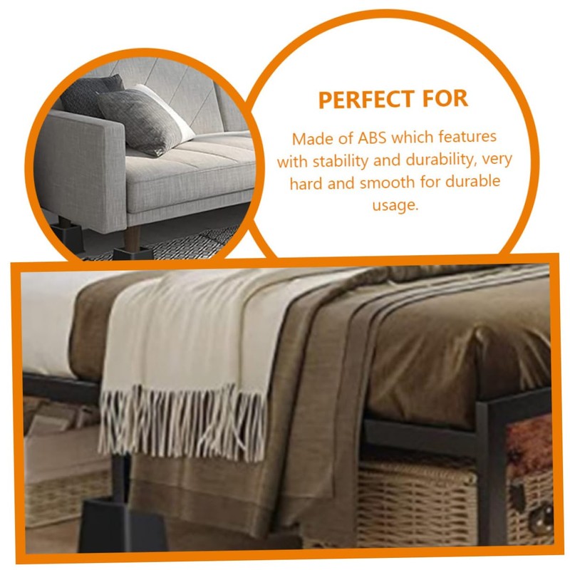 iplusmile 4pcs Furniture Risers Bed Leg Pads for Sofa Chair