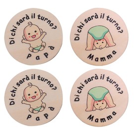 SUJEBKC Pack of 4 Baby Gifts, New Baby Gifts, Pregnant Mum Accessories, Gender Reveal Party Set, Baby Gifts for Birth Boy, Useful Accessories for New Baby, black