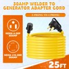 25 FT NEMA 6-50P to L14-30R 50A to 30A Welder