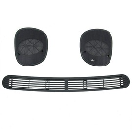 BURANIFUSION Defrost Vent Cover Left Right Grille for Chevy for Blazer 1998-2005, for GMC for Jimmy 1998-2001 for Sonoma 1998-2004, for Olds for Bravada 1998-2001 Plastic Dark Gray 1pc WEF0378