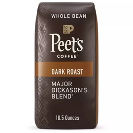 Peet's Coffee 2 Pack Peet's Coffee Major Dickason's Blend Whole Bean Premium Dark Roast Coffe