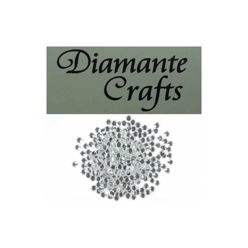 300 x 4mm Clear Round Diamante Loose Flat Back Rhinestone