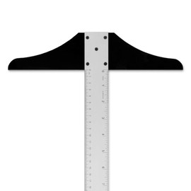 Alumicolor 36-inch Non Slip Standard Aluminum T-Square for Art Framing & Drafting, Silver