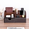 Kingfom™ 7 Desk Organiser, Storage Compartment, Multifunctional Functional, Faux Leather